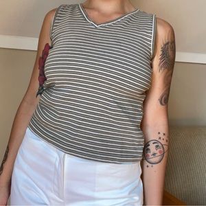 ✨vintage striped sleeveless top✨
